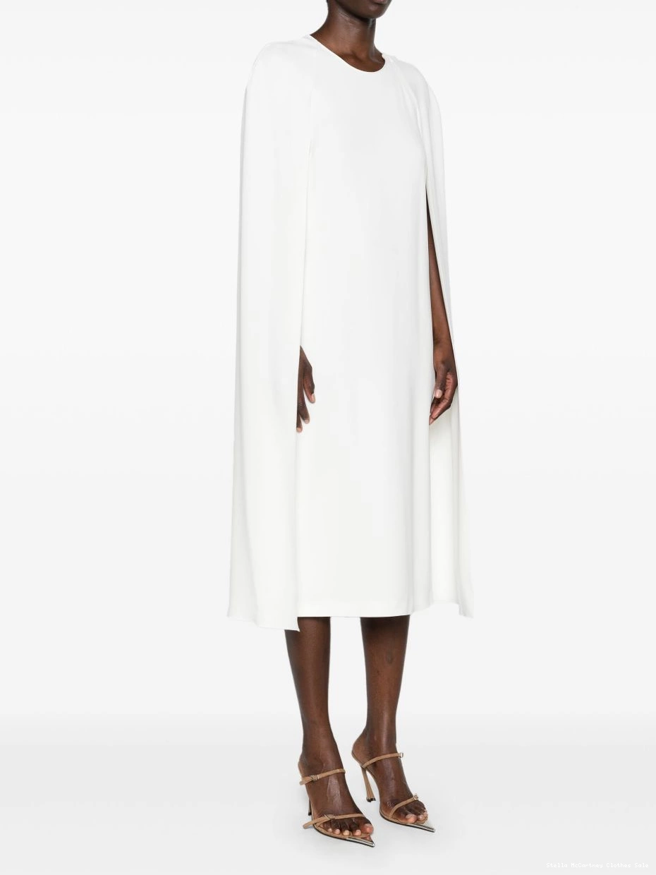 Cheap dress crew-neck Women McCartney crepe Stella cape 0817